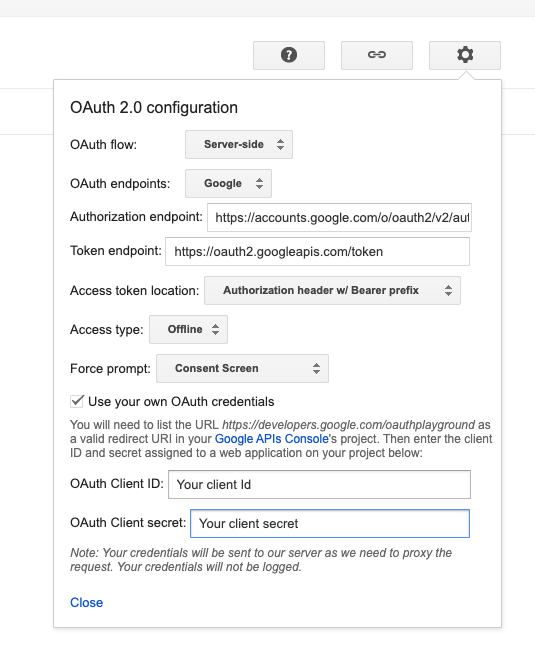 oauth playground 1